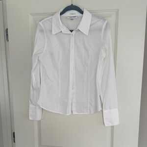Calvin Klein Crisp White Collared Shirt